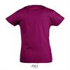 foto 2 T-shirt voor meisjes fuchsia ronde hals