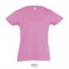 T-shirt voor meisjes orchidee roze ronde hals