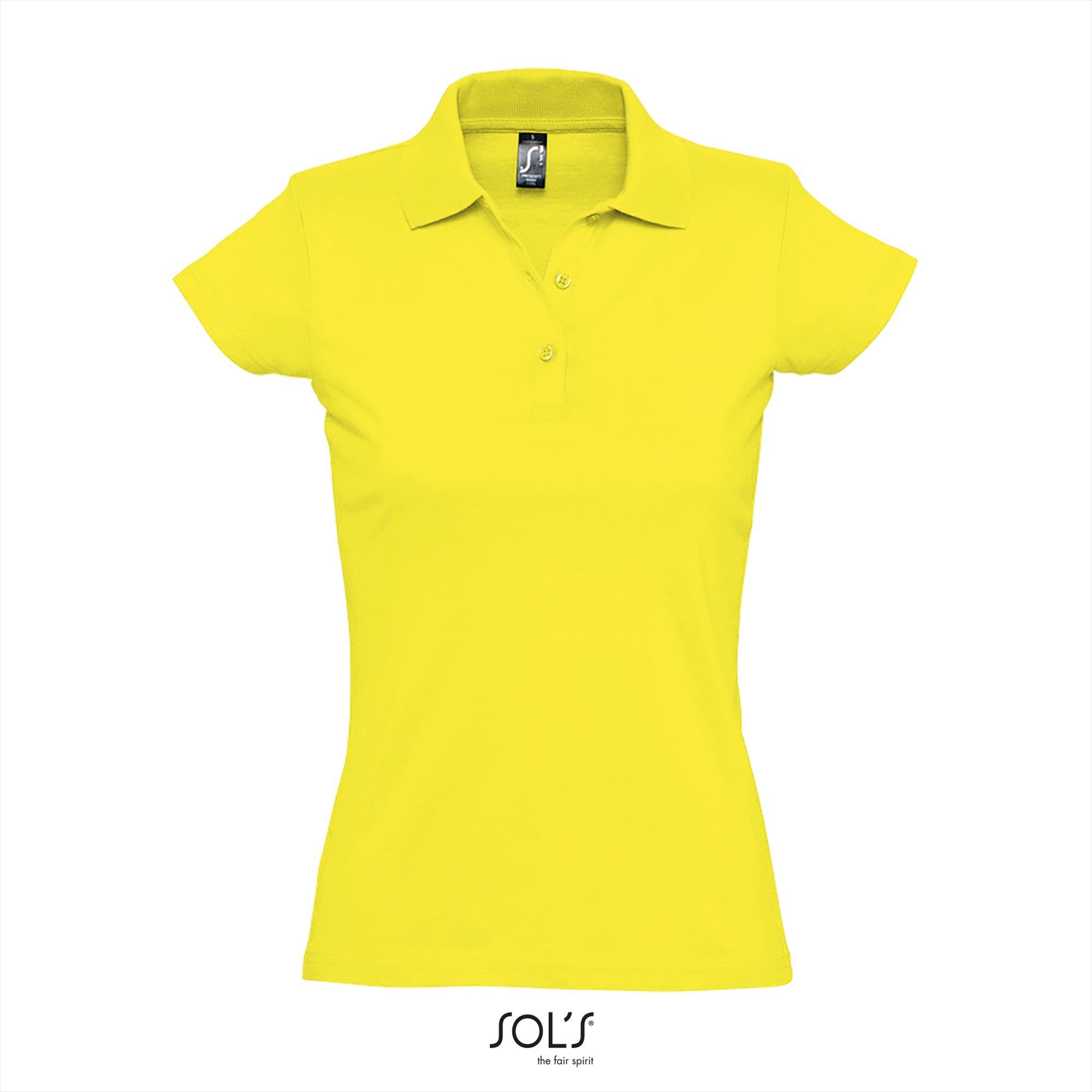Trendy dames polo lemon jersey