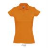 Trendy dames polo oranje jersey