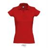 Trendy dames polo rood jersey