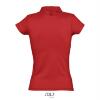 foto 2 Trendy dames polo rood jersey