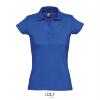 foto 1 Trendy dames polo royal blauw jersey