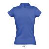 foto 2 Trendy dames polo royal blauw jersey