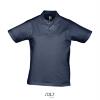 Trendy heren polo donkerblauw jersey
