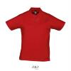 Trendy heren polo rood jersey