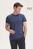 foto 5 Trendy heren slim fit T-shirt donkerblauw 