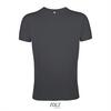 Trendy heren slim fit T-shirt donkergrijs