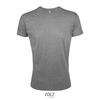 Trendy heren slim fit T-shirt grijs melange