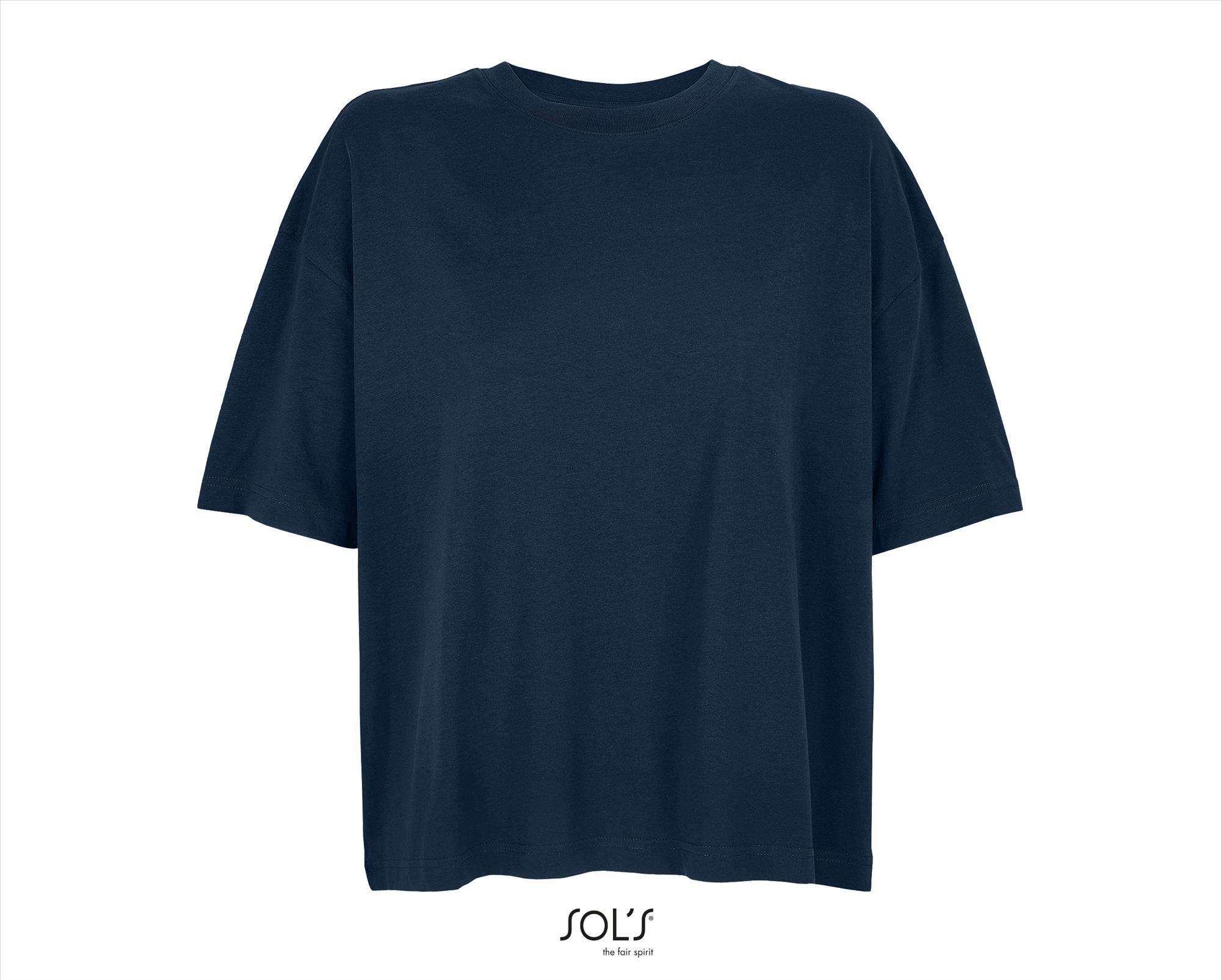 Trendy Oversized T-shirt dames donkerblauw