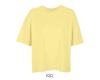 Trendy Oversized T-shirt dames light yellow