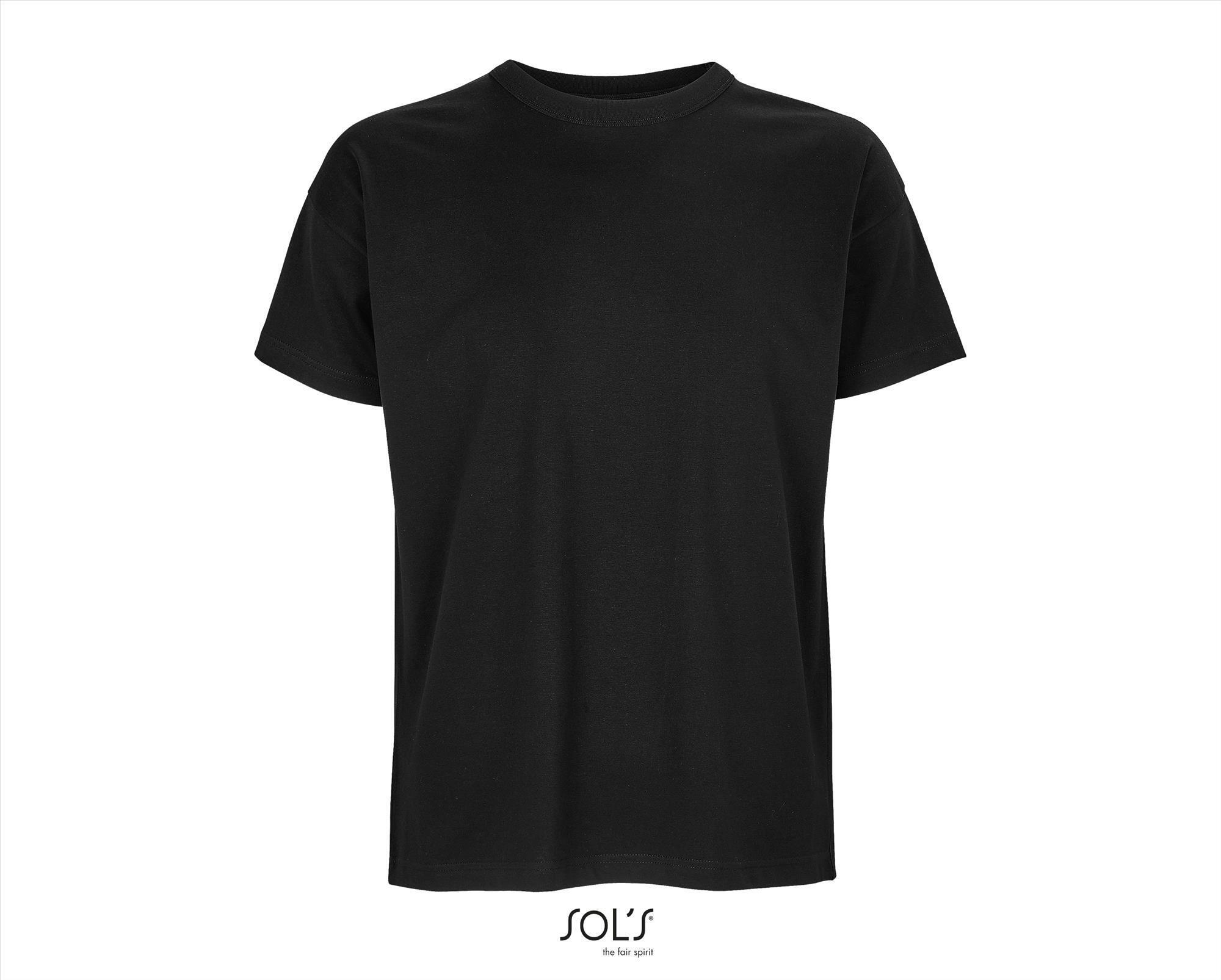 Trendy Oversized T-shirt heren deep black