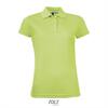 Trendy polo shirt appel groen voor haar dames polo
