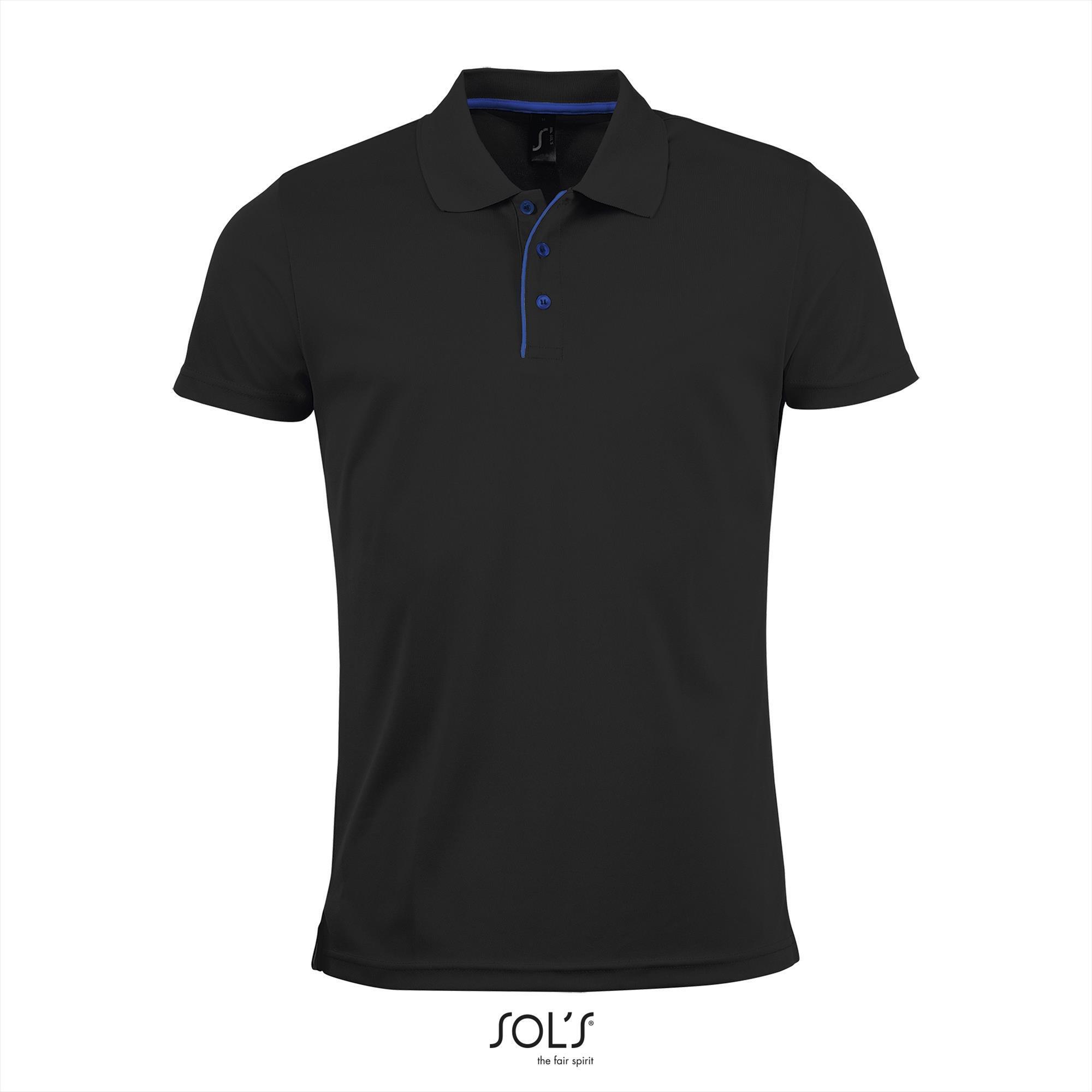 Trendy polo shirt zwart voor hem