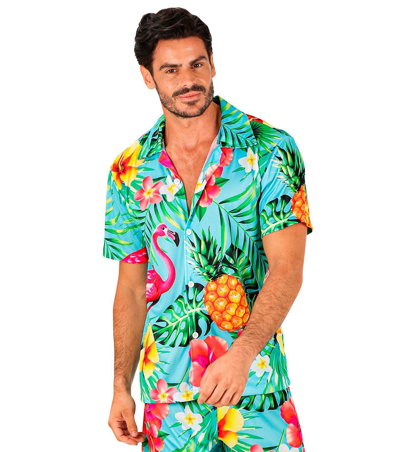 Tropisch Flamingo & Ananas Verkleed T-shirt 