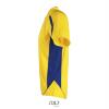 foto 3 Twee kleurig sportshirt voor heren geel met royal blauw 