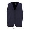 Unisex bodywarmer met een rits donkerblauw