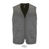 Unisex bodywarmer met een rits grijs