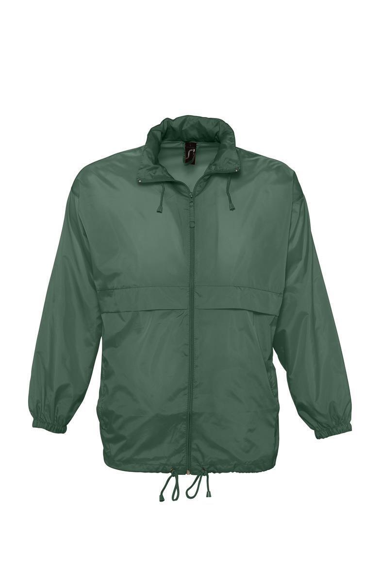 Unisex waterdichte windbreaker jas met een kap regenjas groen