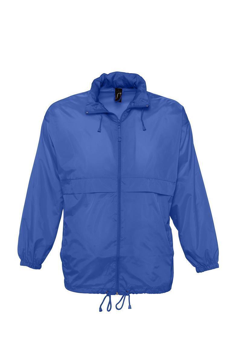 Unisex waterdichte windbreaker jas met een kap regenjas royal blauw