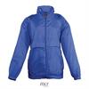 Waterdichte kinderjas royal blauw capuchon Sols Surf Kids