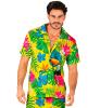 Zomers Heren Hawaiiaans Shirt - Geel & Groen