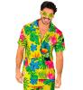 foto 2 Zomers Heren Hawaiiaans Shirt - Geel & Groen