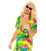 foto 4 Zomers Heren Hawaiiaans Shirt - Geel & Groen