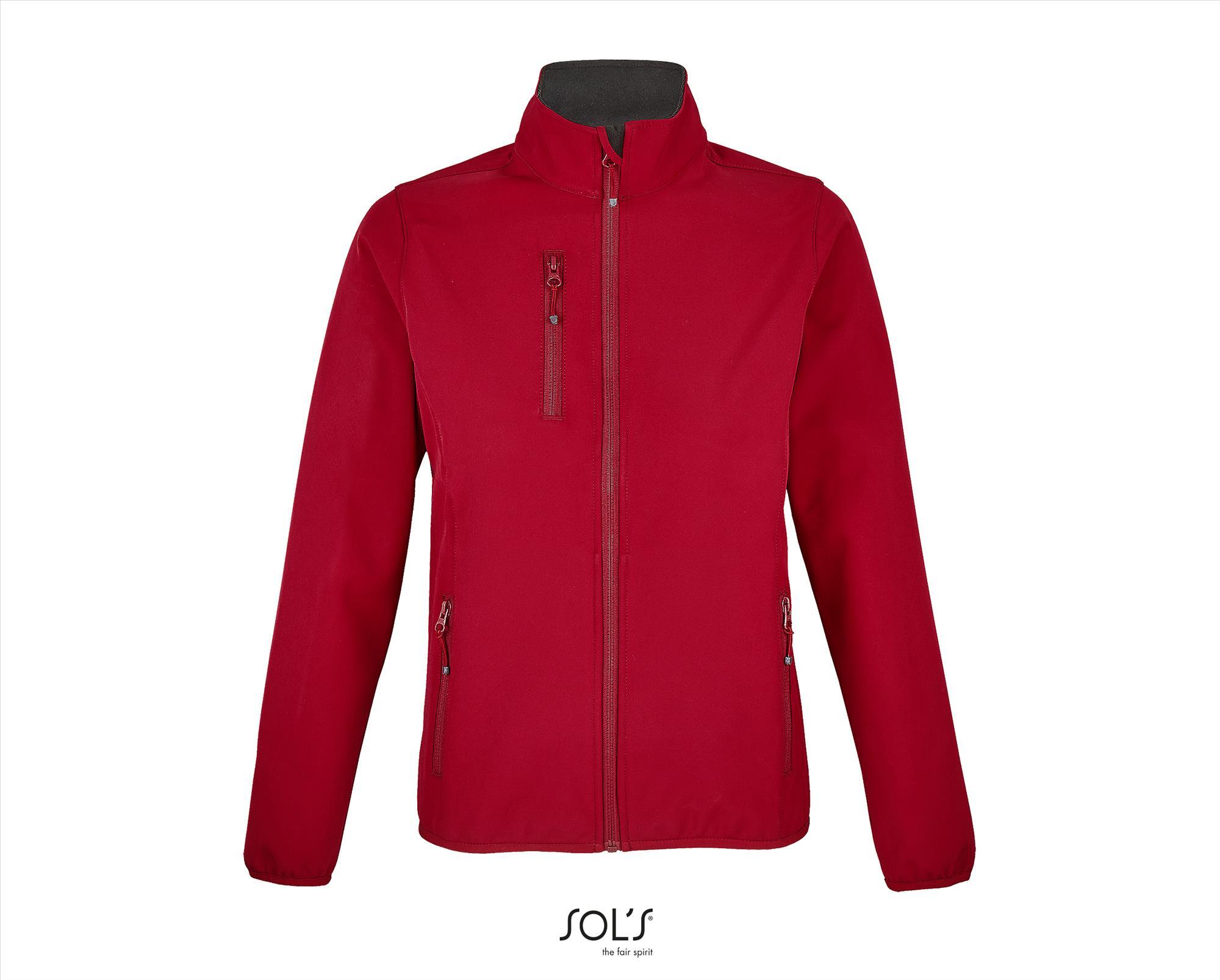3 laags Softshell Jacket voor dames peper rood
