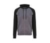 foto 1 Baseball Hoodie heren asfalt grijs met zwart