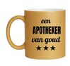 foto 1 Beker glitter goud voor een apotheker van goud