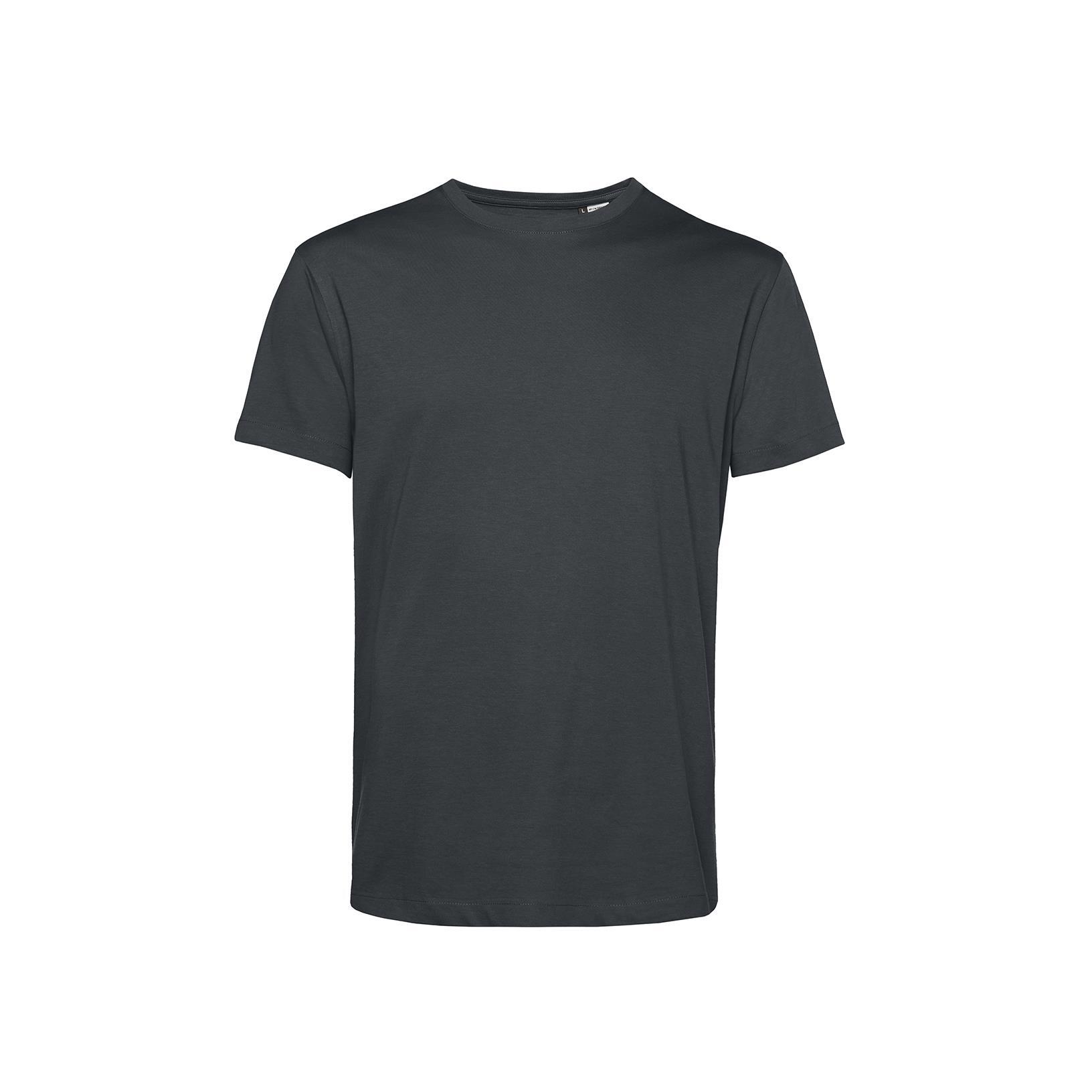 Biologische milieubewuste trendy T-shirt asphalt heren te personaliseren
