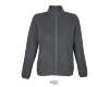 Dames fleece jacket charcoal grijs van polyester te personaliseren