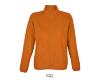 Dames fleece jacket oranje van gerecycled polyester te personaliseren