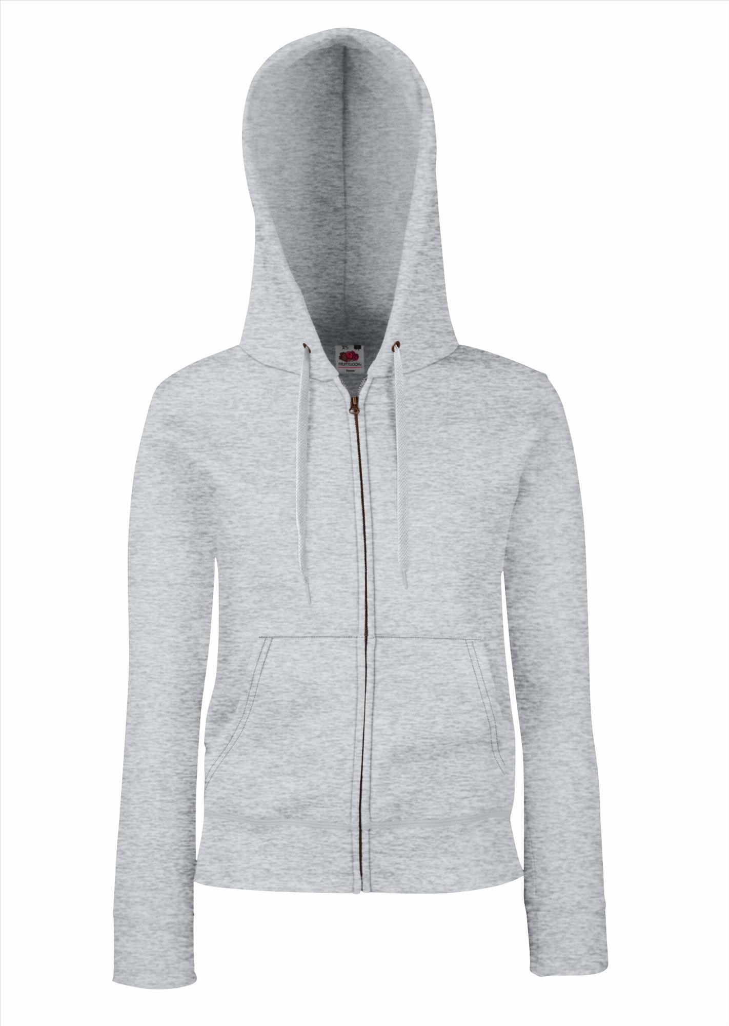 Dames hoodie heide grijs je eigen hoodie personaliseren met eigen tekst