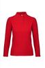 foto 1 Dames polo met lange mouwen rood te bedrukken personaliseren