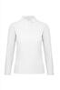 Dames polo met lange mouwen wit te bedrukken personaliseren