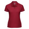 Dames polo rood perfect voor bedrukking te personaliseren