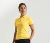 foto 3 Dames polo sport shirtje geel bedrukbaar te personaliseren 
