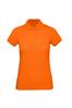 Dames Polo van biologisch katoen oranje te bedrukken personaliseren