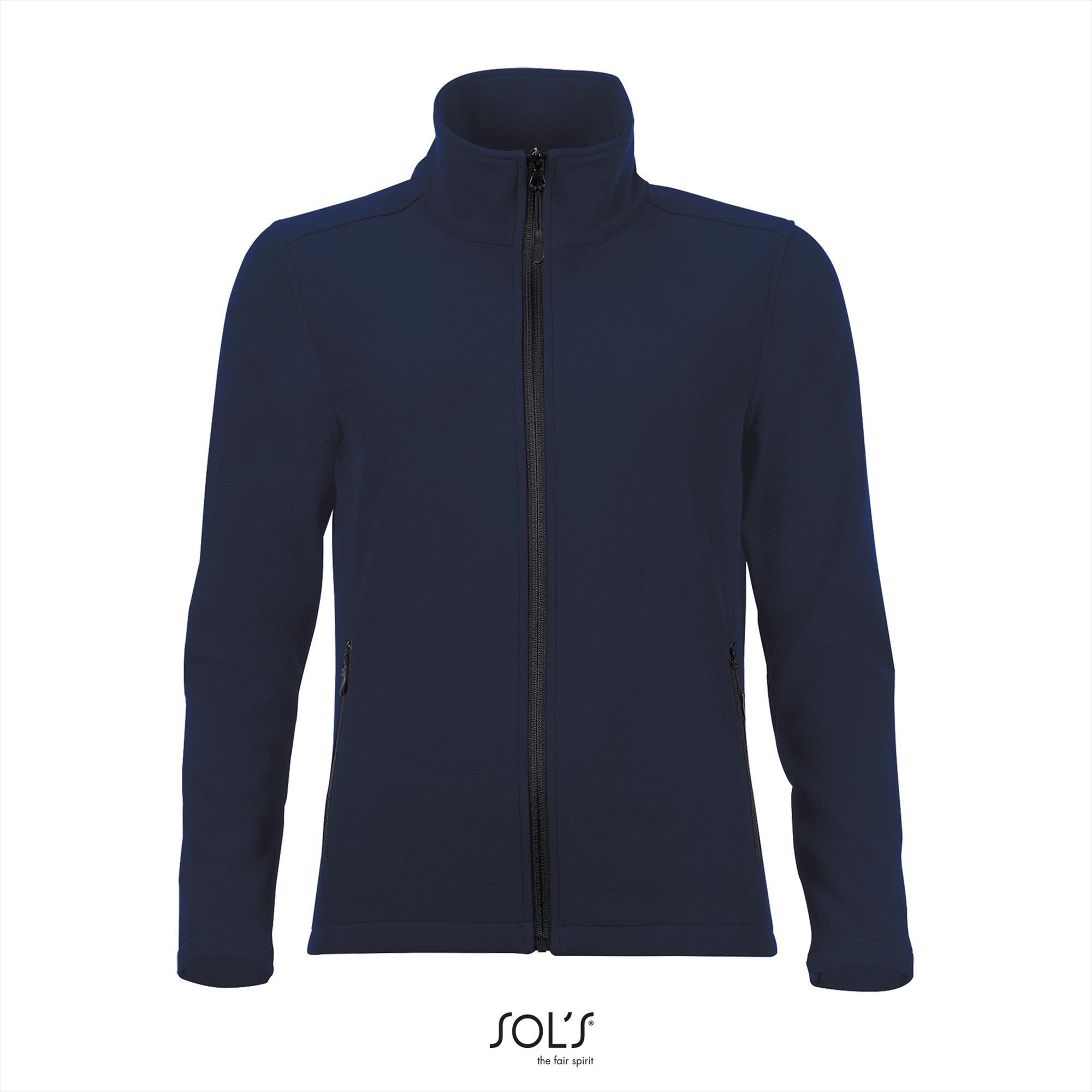 Dames softshell jas donkerblauw