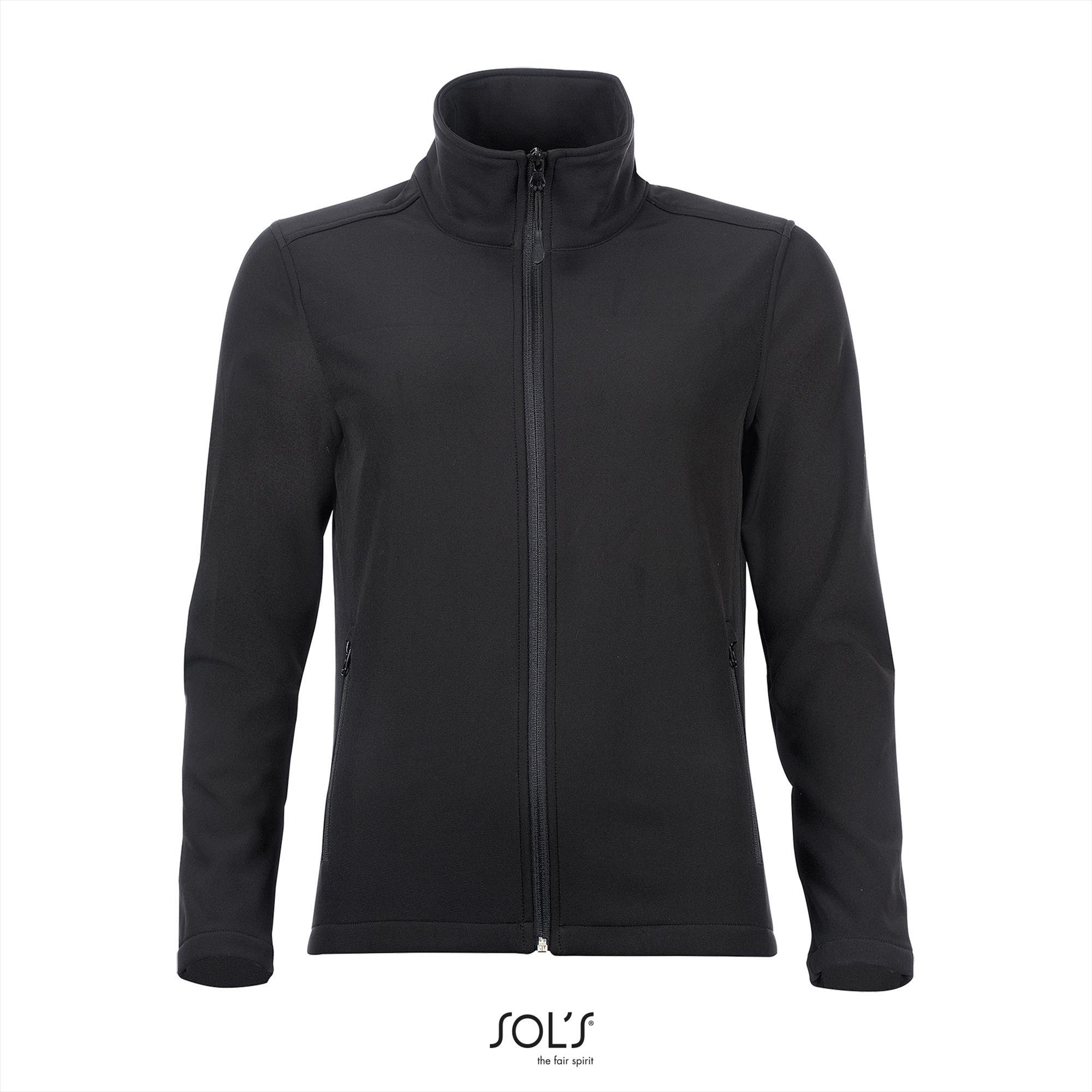 Dames softshell jas zwart