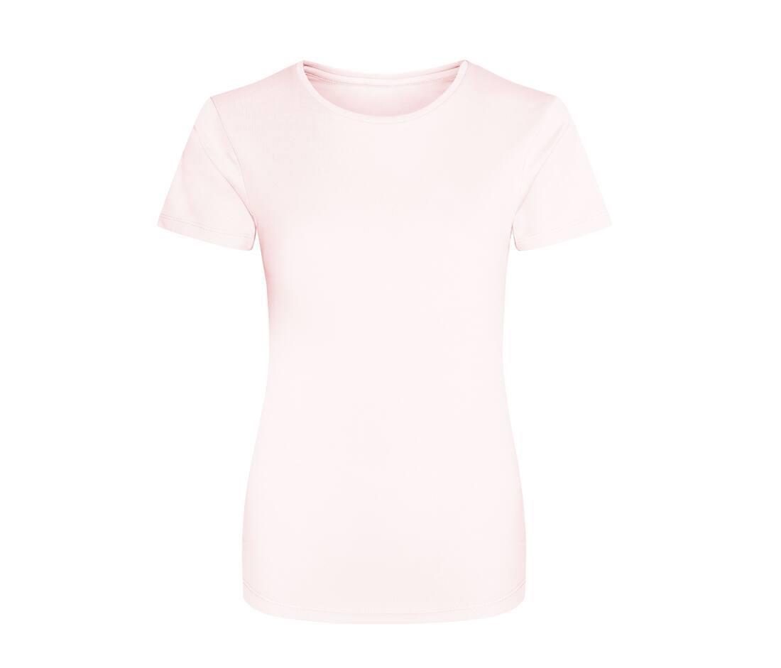 Dames sport T-shirt blush bedrukbaar personaliseren met team logo