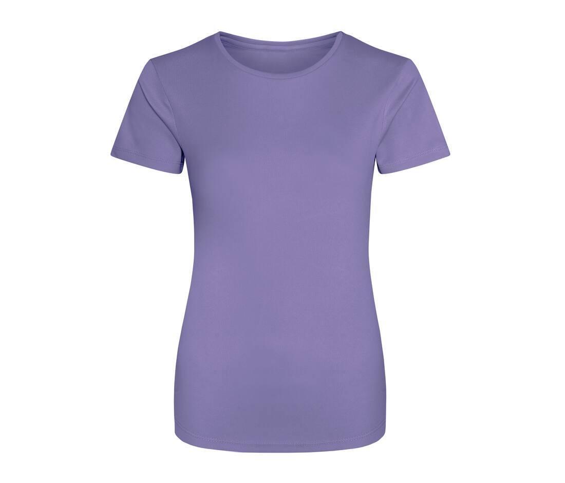 Dames sport T-shirt digital lavender bedrukbaar personaliseren met team logo
