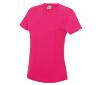 foto 1 Dames sport T-shirt fuchsia roze  bedrukbaar personaliseren met team logo