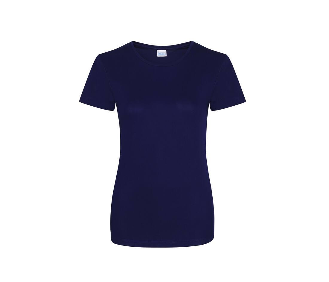 Dames sport T-shirt oxford navy bedrukbaar personaliseren met team logo