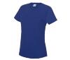 Dames sport T-shirt royal blauw bedrukbaar personaliseren met team logo