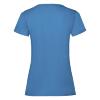 foto 2 Dames T-shirt azuur blauw te personaliseren te bedrukken