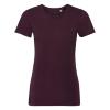 Dames T-shirt bordeaux bedrukbaar te personaliseren