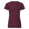 foto 2 Dames T-shirt bordeaux bedrukbaar te personaliseren
